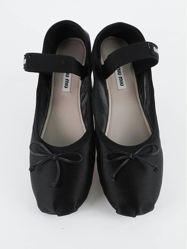 Satin Ballerinas Black - MIU MIU - BALAAN 2