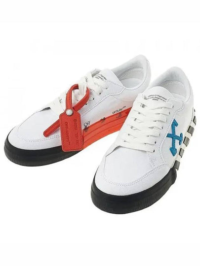 Vulcanized Low Top Sneakers White Blue - OFF WHITE - BALAAN 2