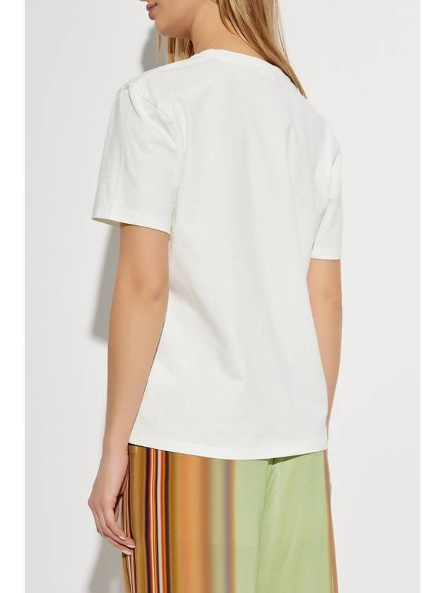 PS Paul Smith T-shirt With Printed Logo, Women's, White - PAUL SMITH - BALAAN 4