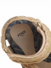 FF Jacquard Fabric Sandals Brown - FENDI - BALAAN 8