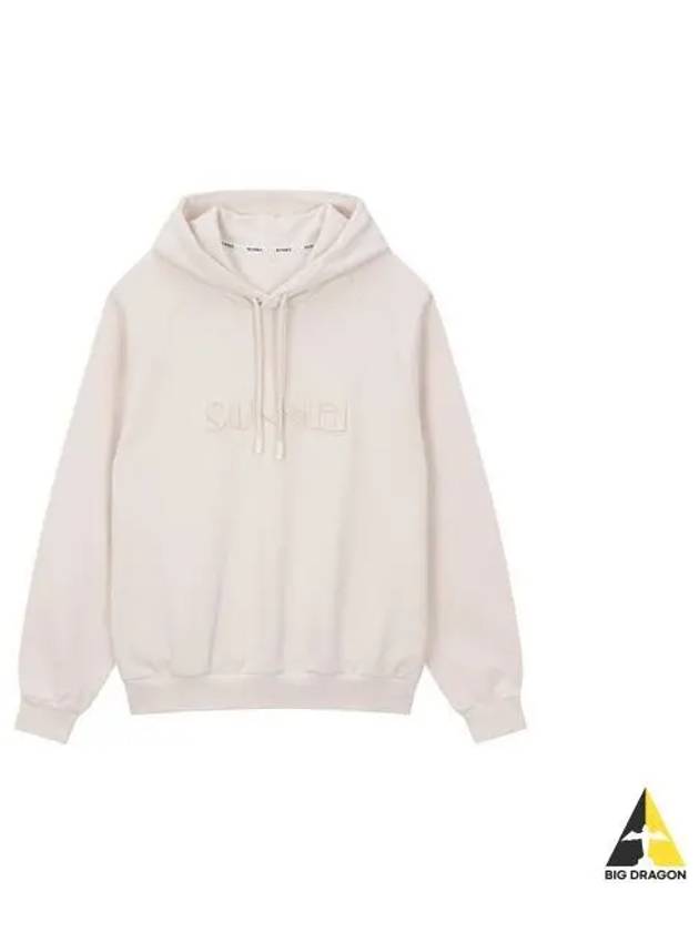 Logo hooded sweatshirt beige MRTWXJER038 JER010 - SUNNEI - BALAAN 1