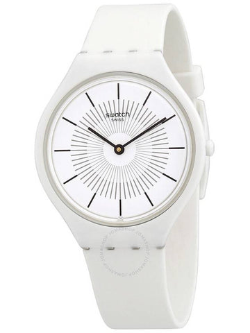 Swatch Skinpure White Silicone Rubber Watch SVOW100 - SWATCH - BALAAN 1