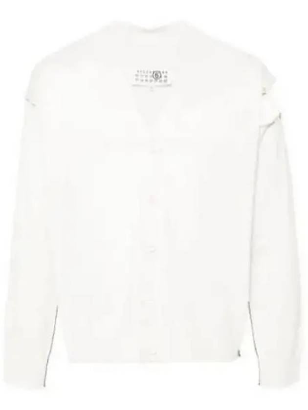 MM6 Margiela cut out cardigan OFFWHITE Off white SH2HP0004M13012101 - MAISON MARGIELA - BALAAN 1