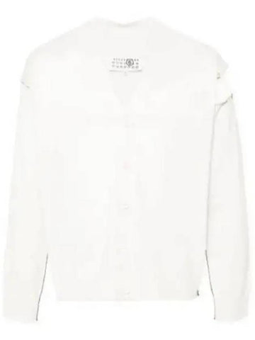 MM6 Margiela cut out cardigan OFFWHITE Off white SH2HP0004M13012101 - MAISON MARGIELA - BALAAN 1