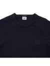 Metropolis Rubber Logo Sweatshirt Navy - CP COMPANY - BALAAN 4