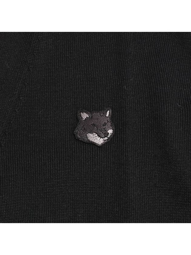 Bold Fox Head Patch Regular Cardigan Black - MAISON KITSUNE - BALAAN 4