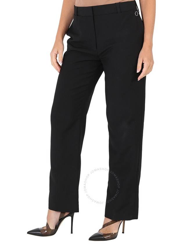 Burberry Black Pocket Detail Wool Mohair Tailored Trousers, Brand Size 6 (US Size 4) - BURBERRY - BALAAN 2