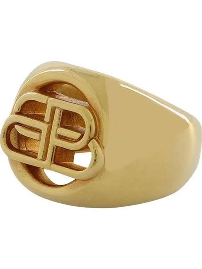 BB Signet Ring Gold - BALENCIAGA - BALAAN 2