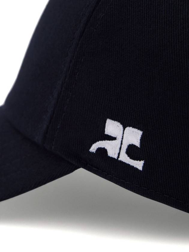 Embroidered Logo Ball Cap Black - COURREGES - BALAAN 4