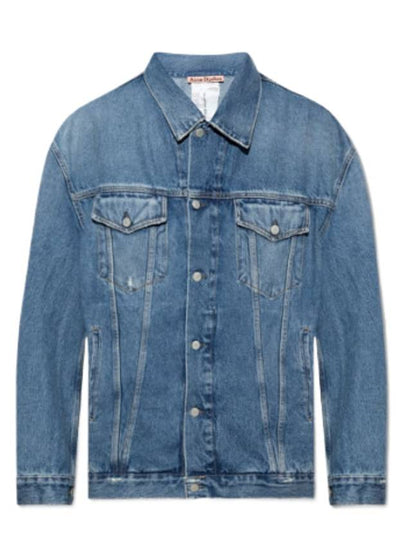 Oversized Denim Jacket Mid Blue - ACNE STUDIOS - BALAAN 2