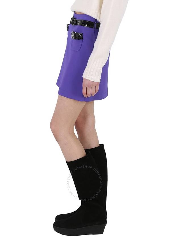 Moschino Ladies Purple Piped Mini Skirt, Brand Size 40 (US Size 6) - MOSCHINO - BALAAN 3