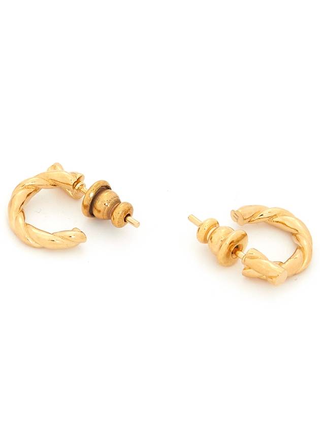 Twisted Gancini Women's Earrings Gold - SALVATORE FERRAGAMO - BALAAN 4