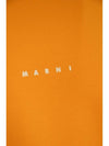 Mini Logo Organic Cotton Sweatshirt Orange - MARNI - BALAAN 4