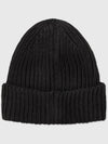 Goggles Merino Wool Beanie Black - CP COMPANY - BALAAN 3