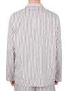 Poplin Striped Pajamas Long Sleeve Shirt SWT HS - TEKLA - BALAAN 4