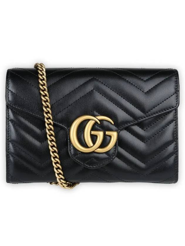 GG Marmont Matelasse Mini Crossbody Bag Black - GUCCI - BALAAN 2