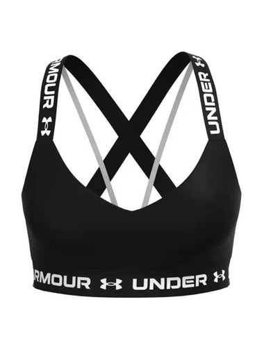 Women's Crossback Low Sports Bra Black - UNDER ARMOUR - BALAAN 1