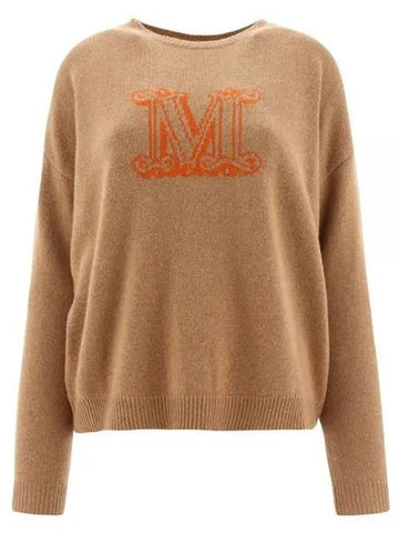 Women s EDO Monogram Cashmere Knit Brown 23136101 - MAX MARA - BALAAN 1