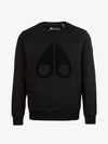 Men's Logo Cotton Sweatshirt Black - MOOSE KNUCKLES - BALAAN 2