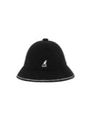 K3181ST BLACK OFF WHITE Casual Striped Bucket Hat - KANGOL - BALAAN 1