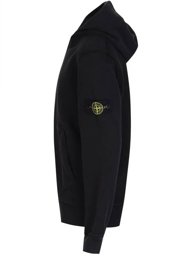 Logo Wappen Hooded Top Black - STONE ISLAND - BALAAN 5