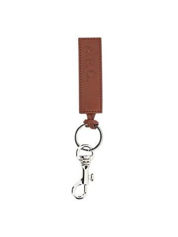 Logo Leather Key Holder Brown - A.P.C. - BALAAN 1