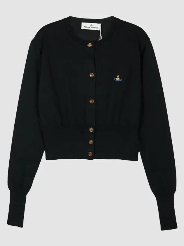 Bea Crop Cardigan Black - VIVIENNE WESTWOOD - BALAAN 3