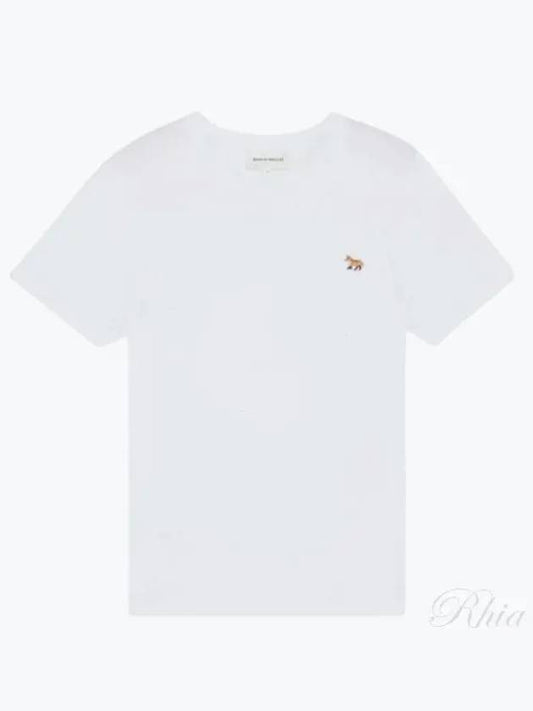 Baby Fox Patch Regular Short Sleeve T-Shirt White - MAISON KITSUNE - BALAAN 2