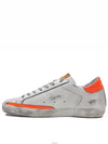 Superstar Star Leather Low Top Sneakers Orange White - GOLDEN GOOSE - BALAAN 3