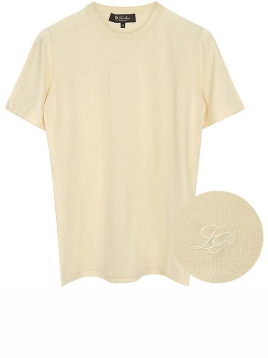 Short Sleeve T-Shirt FAM7984 20CP DAIKON - LORO PIANA - BALAAN 2