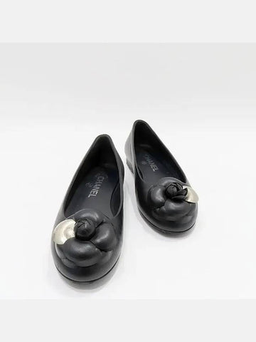 G33700 Black Color Leather Camellia Women s Shoes Size 36 - CHANEL - BALAAN 1