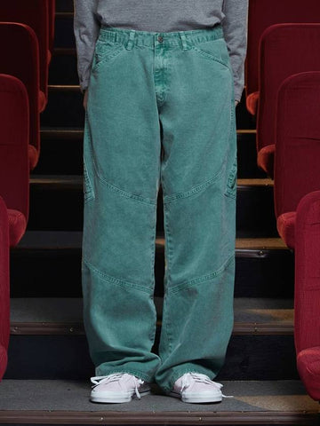 Dye zip cargo pants emerald - UNALLOYED - BALAAN 1