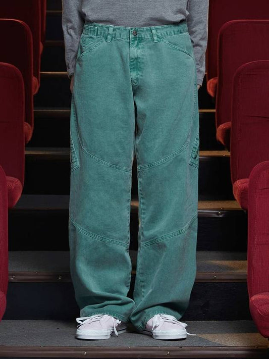 Dye zip cargo pants emerald - UNALLOYED - BALAAN 1