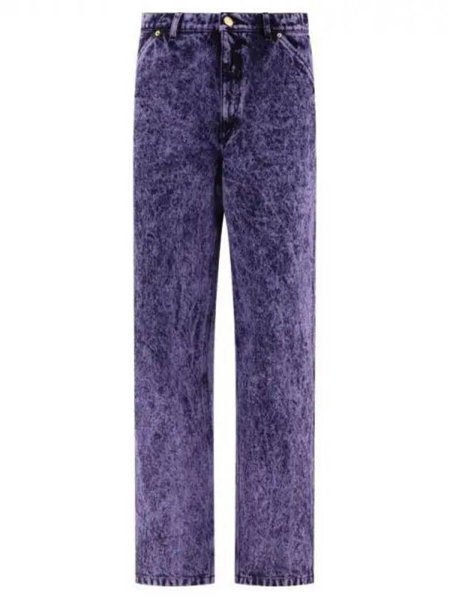 Men s Marvel Dying Cotton Denim Pants Light Orchid PUJU0081A0 USCV35 MMC61 1216435 - MARNI - BALAAN 1