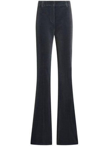 Women s Velvet Flare Pants Gray - ETRO - BALAAN 1