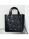 Black enamel patent CC logo 7th division tote bag 4VCHB22448 - CHANEL - BALAAN 1