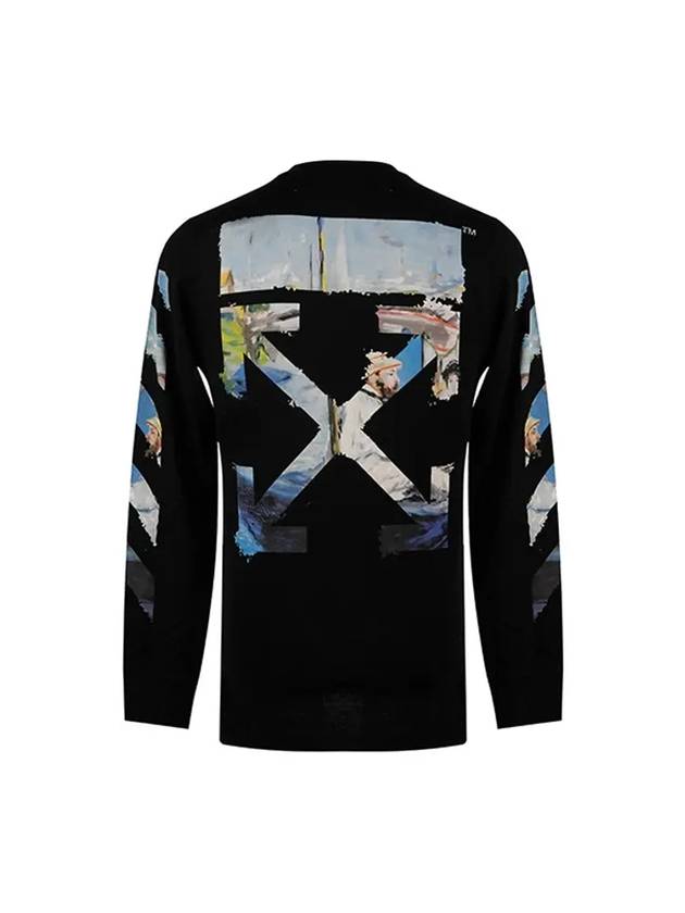 Men's Color Arrow Long Sleeve T-Shirt Black - OFF WHITE - BALAAN 1