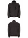 Compass Badge Pleated Windbreaker Grey - STONE ISLAND - BALAAN 5