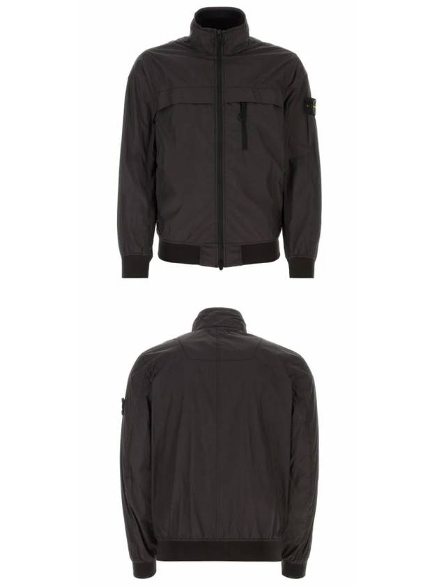 Compass Badge Pleated Windbreaker Grey - STONE ISLAND - BALAAN 5