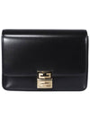 Box 4G Medium Leather Shoulder Bag Black - GIVENCHY - BALAAN 1