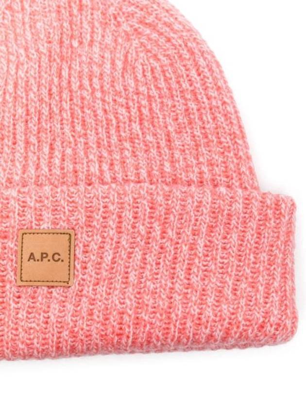 Michelle Merino Wool Cashmere Beanie Pink - A.P.C. - BALAAN 3