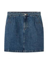 Brigitte H-Line Skirt Stonewashed Indigo - A.P.C. - BALAAN 2