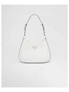 Cleo Brushed Leather Mini Bag White - PRADA - BALAAN 2