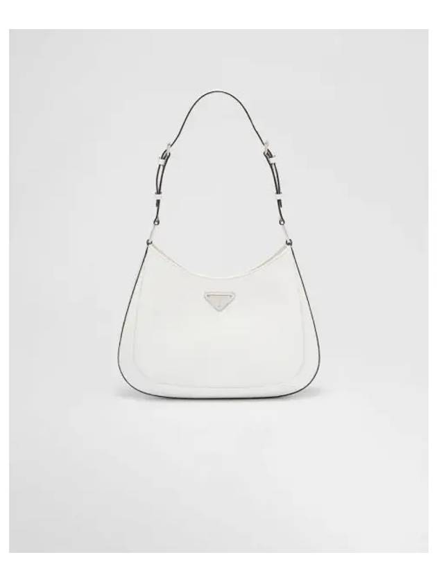 Cleo Brushed Leather Mini Bag White - PRADA - BALAAN 2