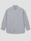 button down striped wind shirt - NANAMICA - BALAAN 1