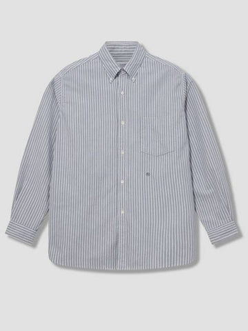 button down striped wind shirt - NANAMICA - BALAAN 1