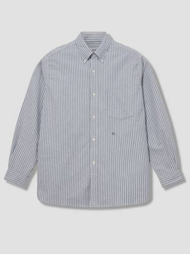 button down striped wind shirt - NANAMICA - BALAAN 1