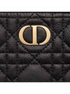 Caro Daily Supple Cannage Calfskin Large Pouch Bag Black - DIOR - BALAAN 4