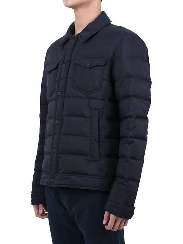 down padded jacket black - HERNO - 5
