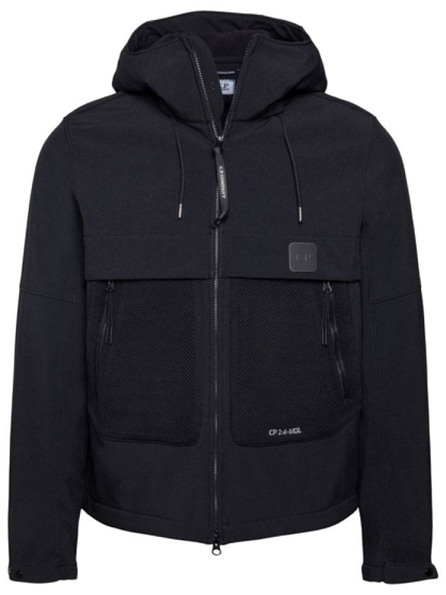 Men's Hooded Jacket Black - CP COMPANY - BALAAN.